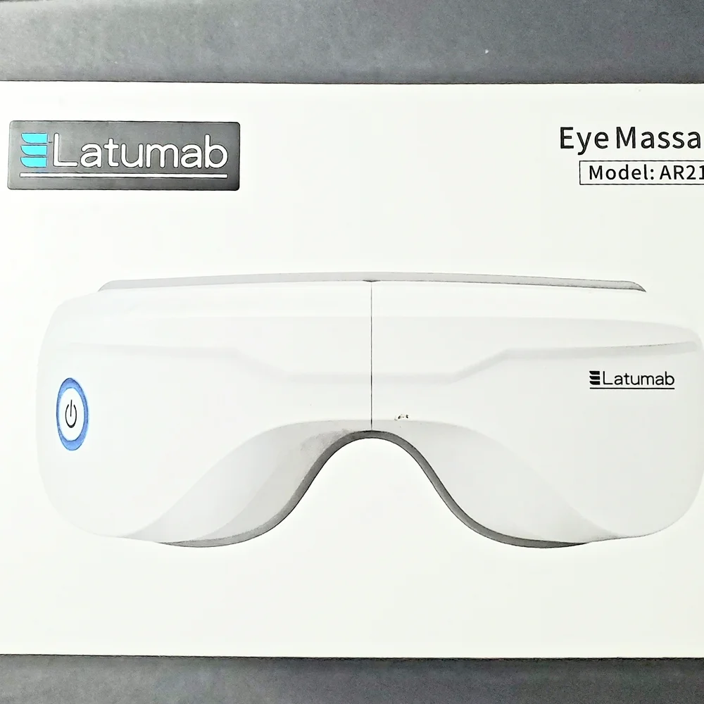 latumab Eye Massager with Heat Heated Eye Mask with Bluetooth Music Face Mass...